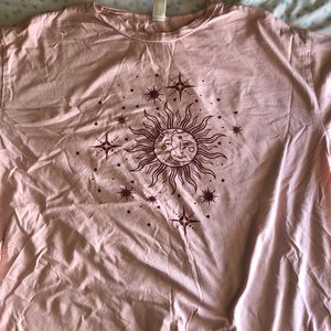 Oversized Sun and Moon Tee